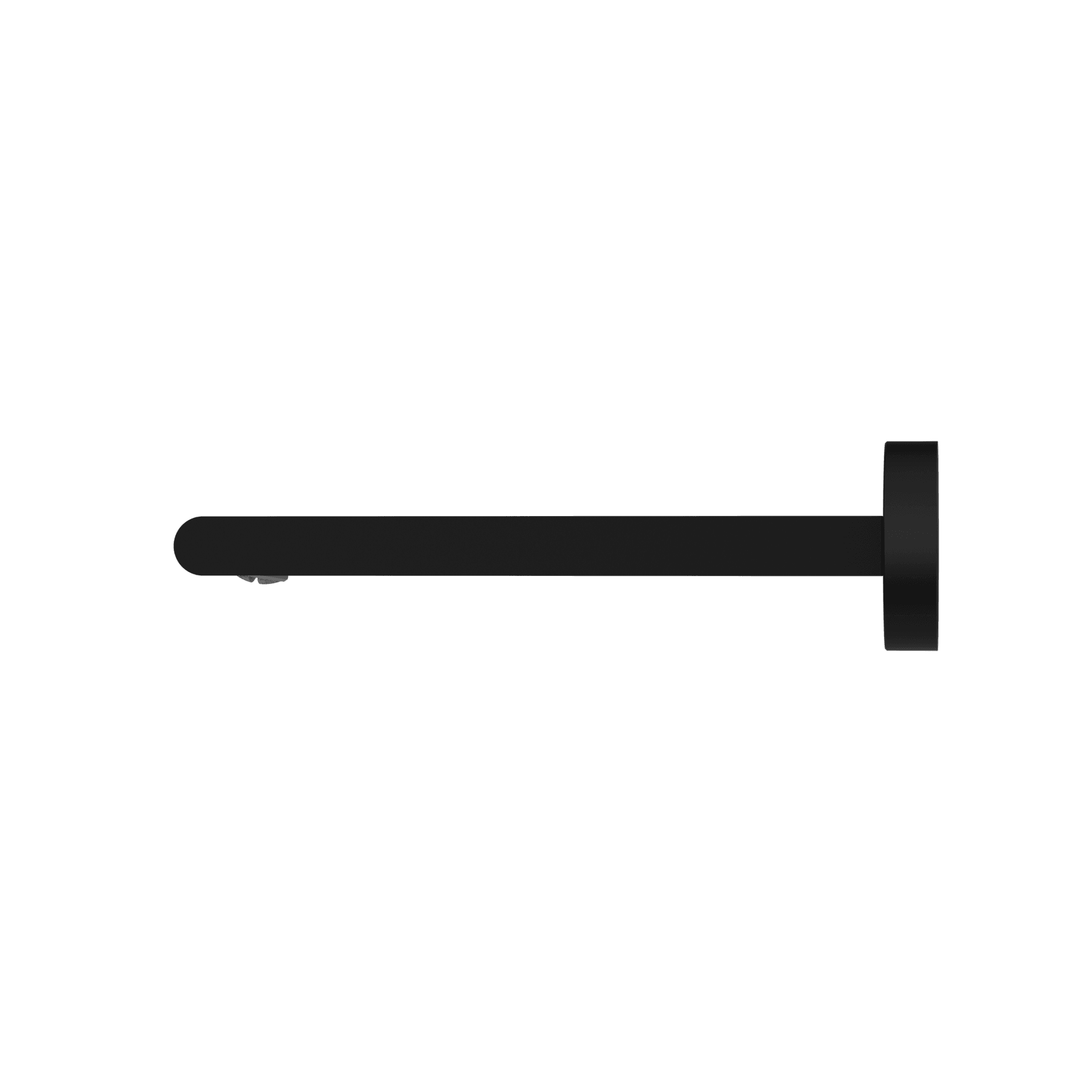 Bianca Fixed Bath Spout 200mm | Matte Black gallery detail image
