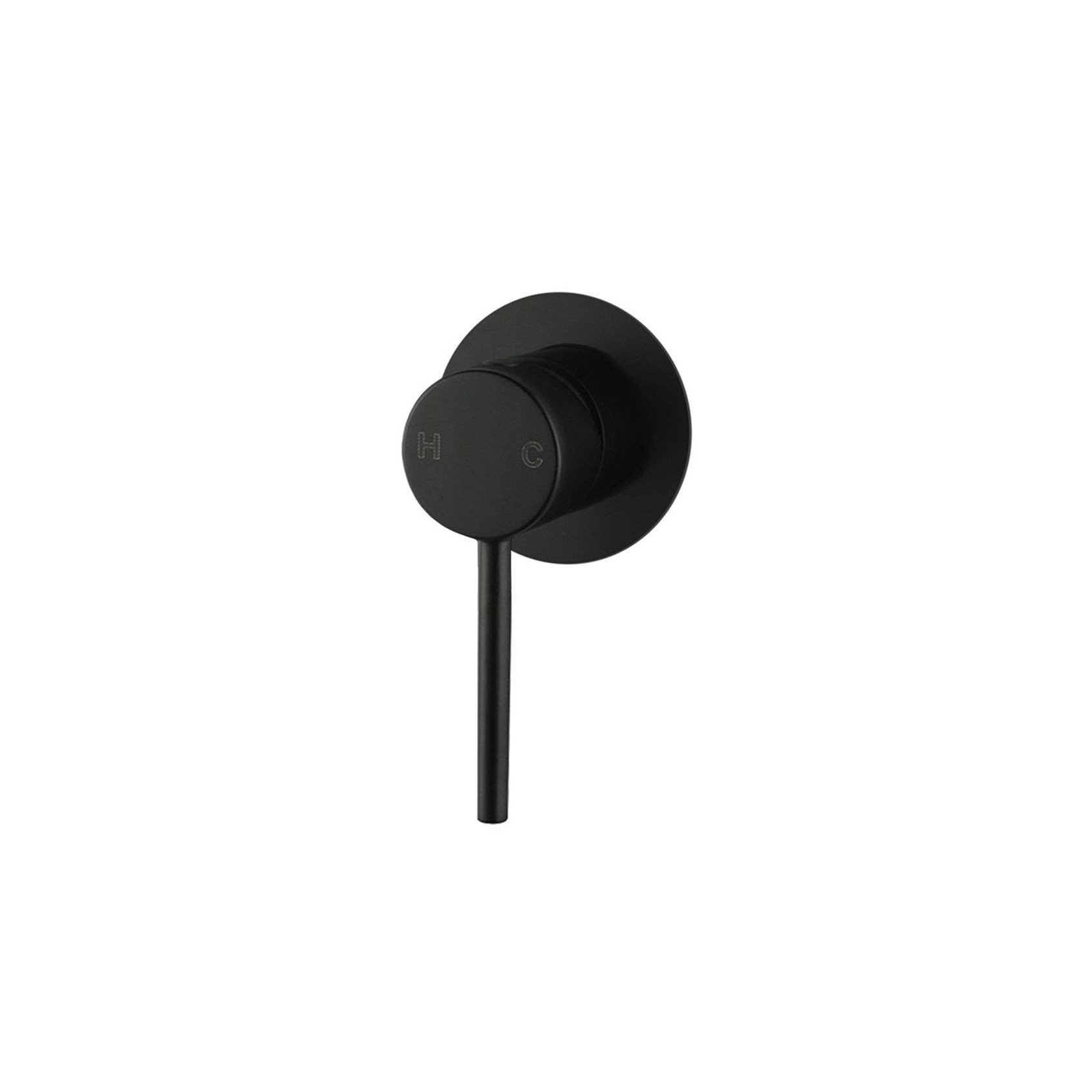 Lucid Pin Wall Mixer Matte Black gallery detail image