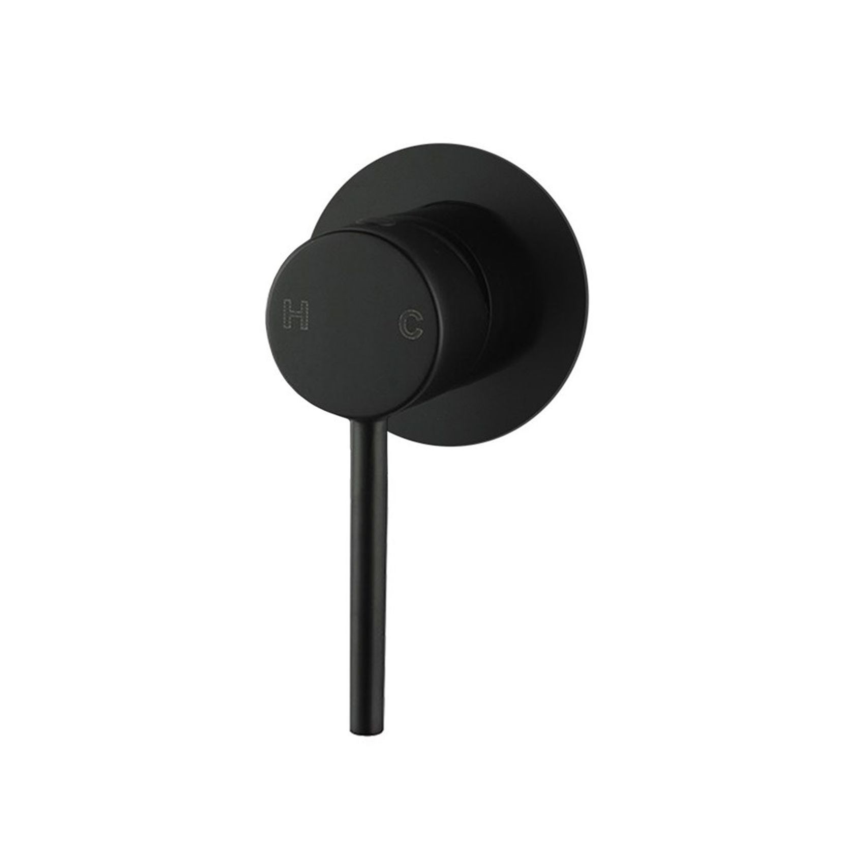 Lucid Pin Wall Mixer Matte Black gallery detail image