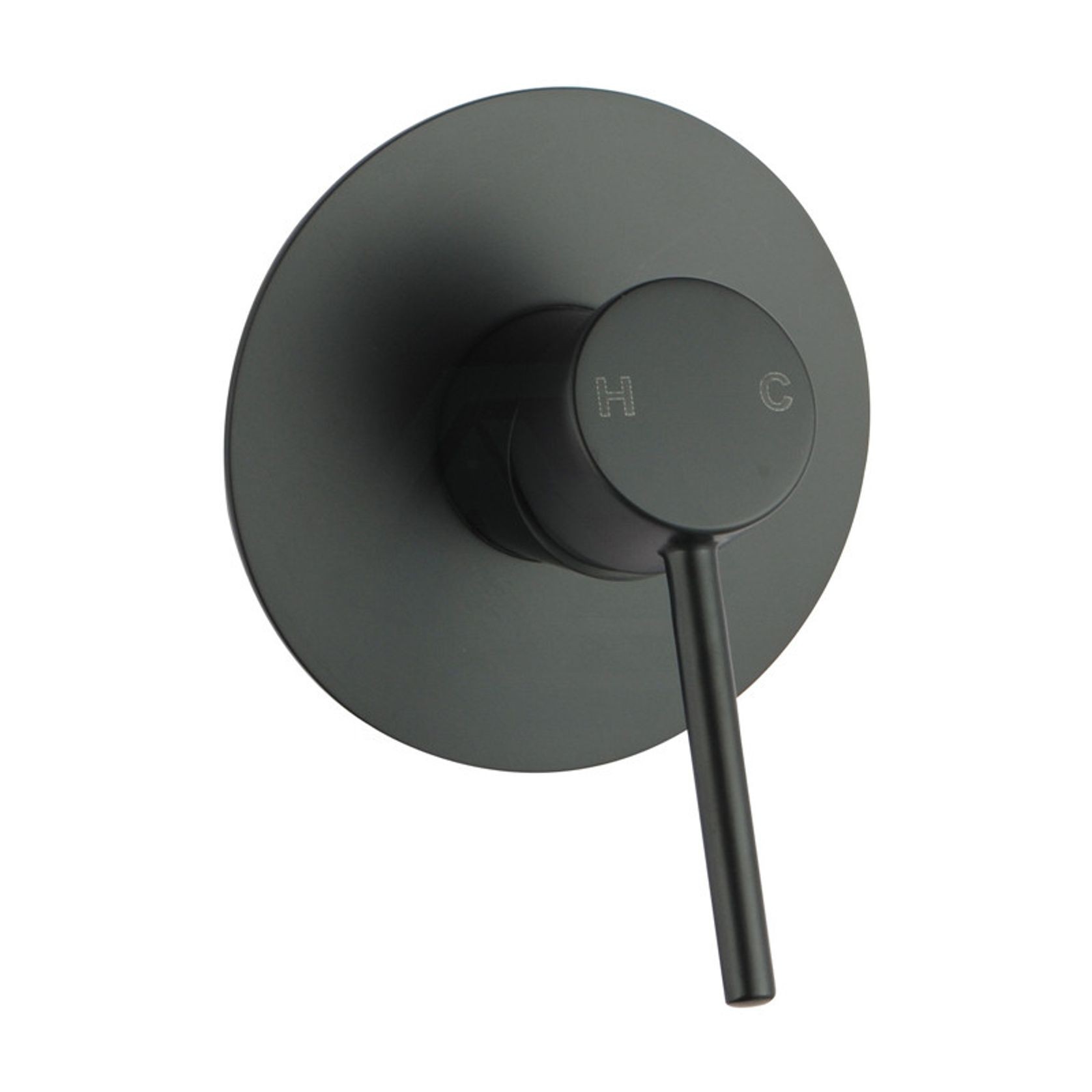 Lucid Pin Wall Mixer Matte Black gallery detail image