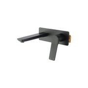 Rushy Wall Mixer with Spout Matte Black gallery detail image