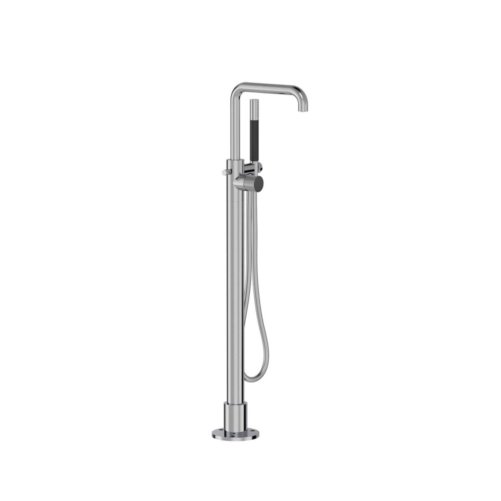 Buddy X Square Floor Mount Bath Filler With Handshower gallery detail image