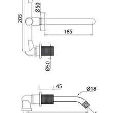 Antonio Frattini R234 Wall Mounted Tap gallery detail image