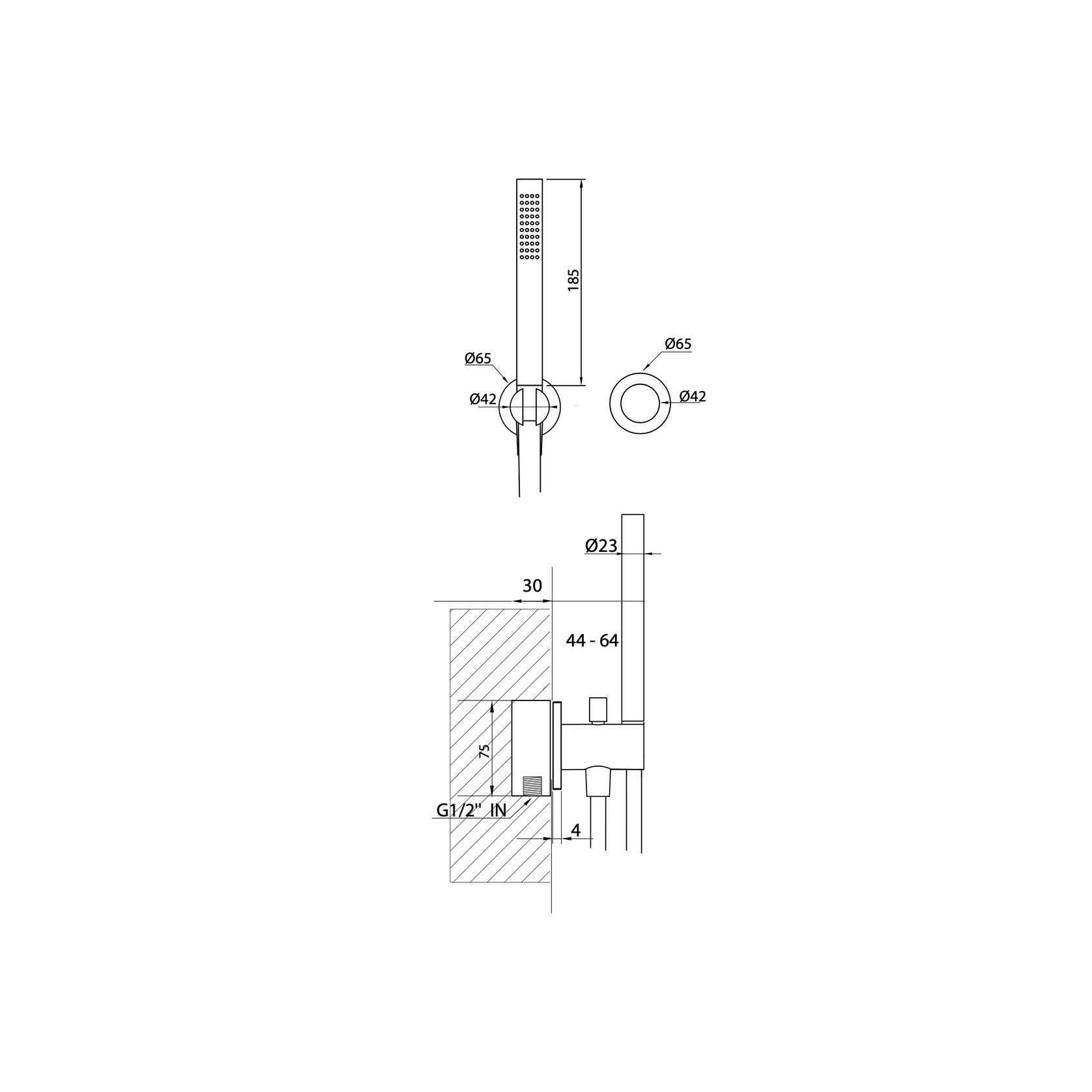 Antonio Frattini R286 Handheld Shower gallery detail image