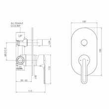 Slique Mains Pressure Diverter Mixer gallery detail image