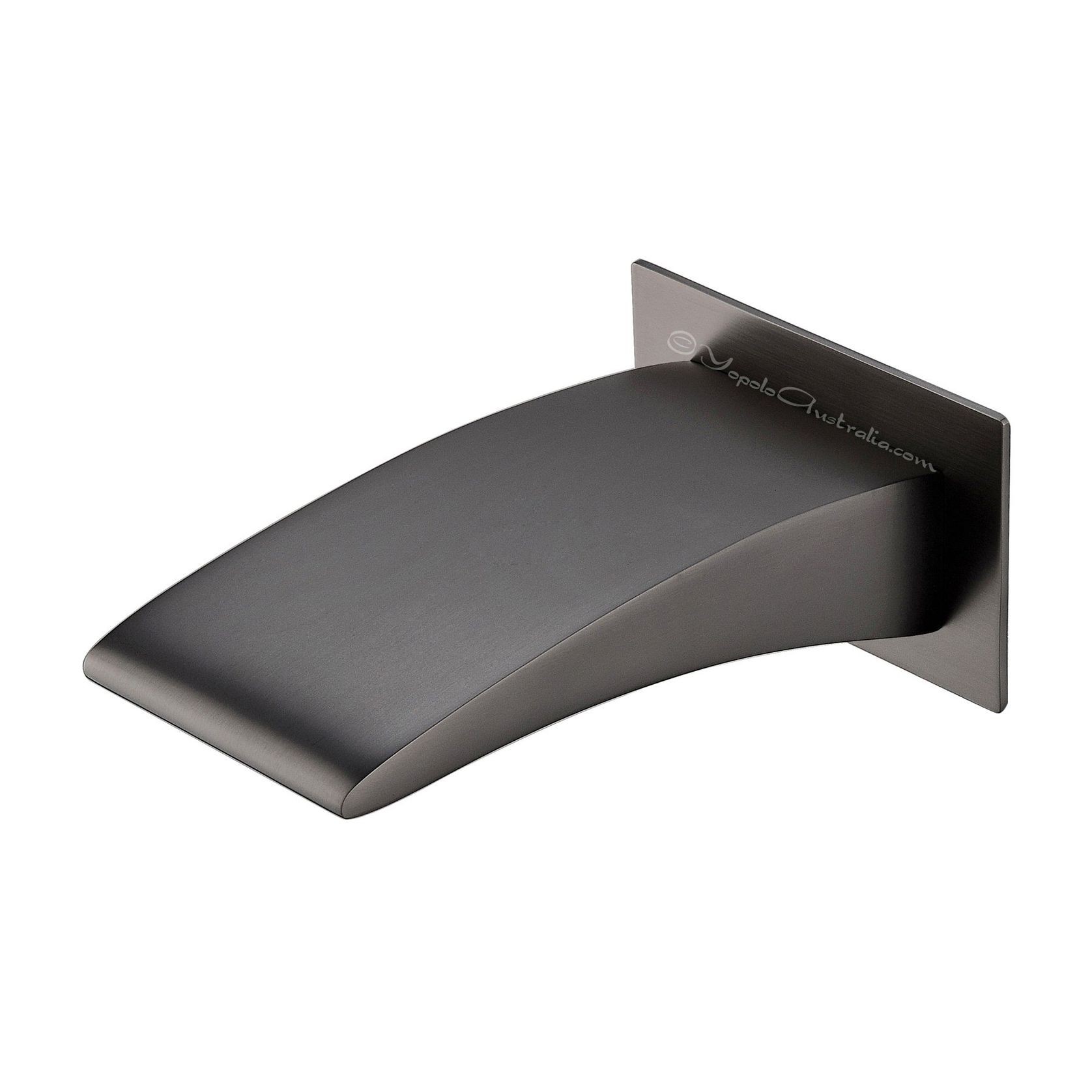 Waterfall Bath Spout - SPOUT11 Brushed Gunmetal gallery detail image