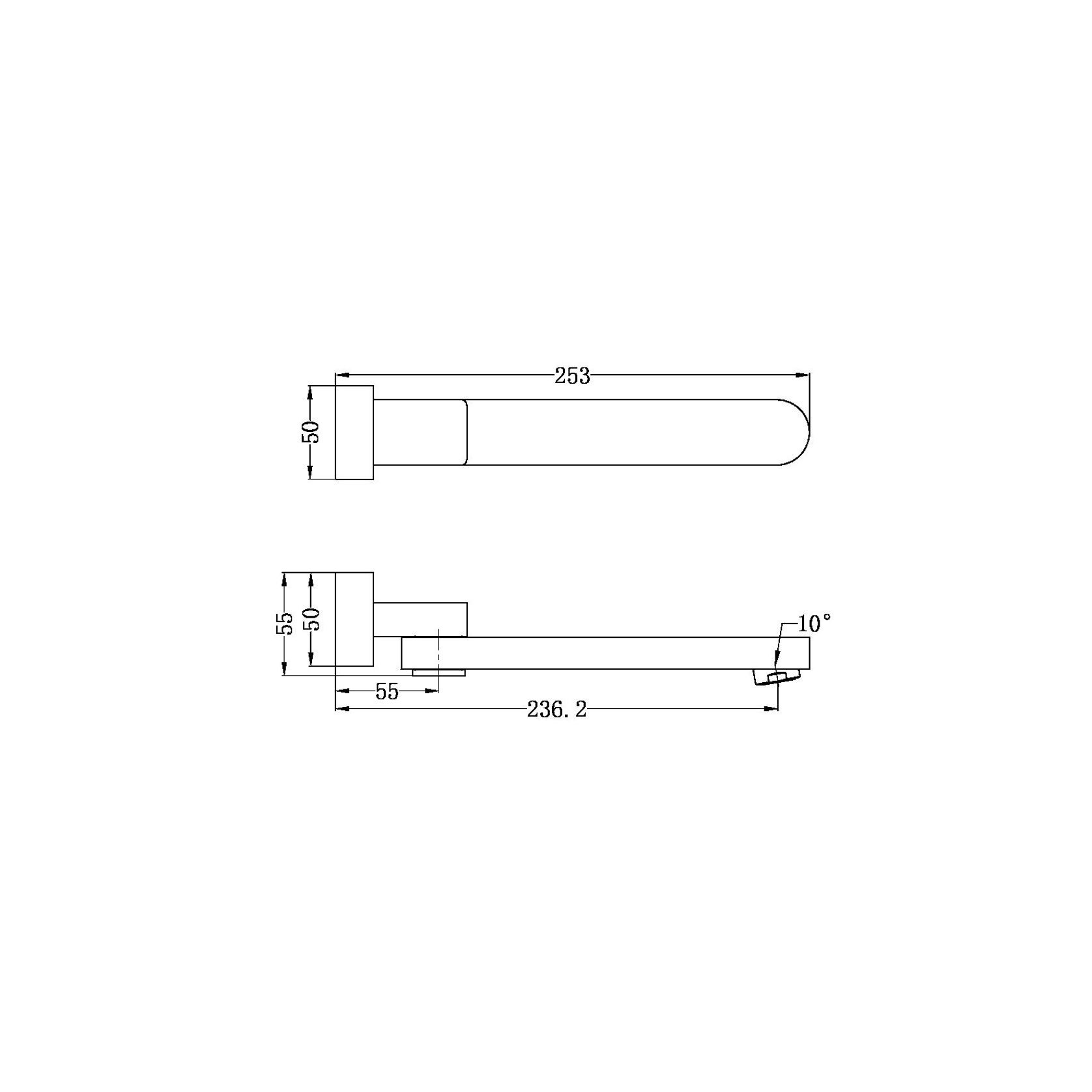 Bianca Swivel Bath Spout | Chrome gallery detail image