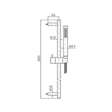 Zuchetti Slide Shower 800mm gallery detail image