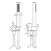 Zen SS316L Shower On Bracket | Brushed Bronze gallery detail image