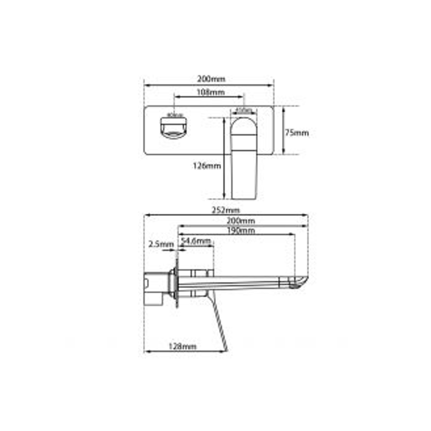 Rushy Wall Mixer with Spout Brushed Nickel gallery detail image