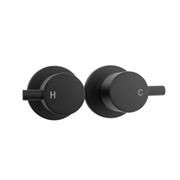 Round Shower Wall Taps Matte Black gallery detail image