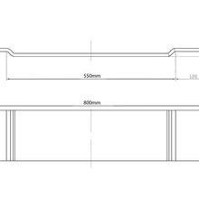 iStone 800mm Bath Tray Matte White gallery detail image