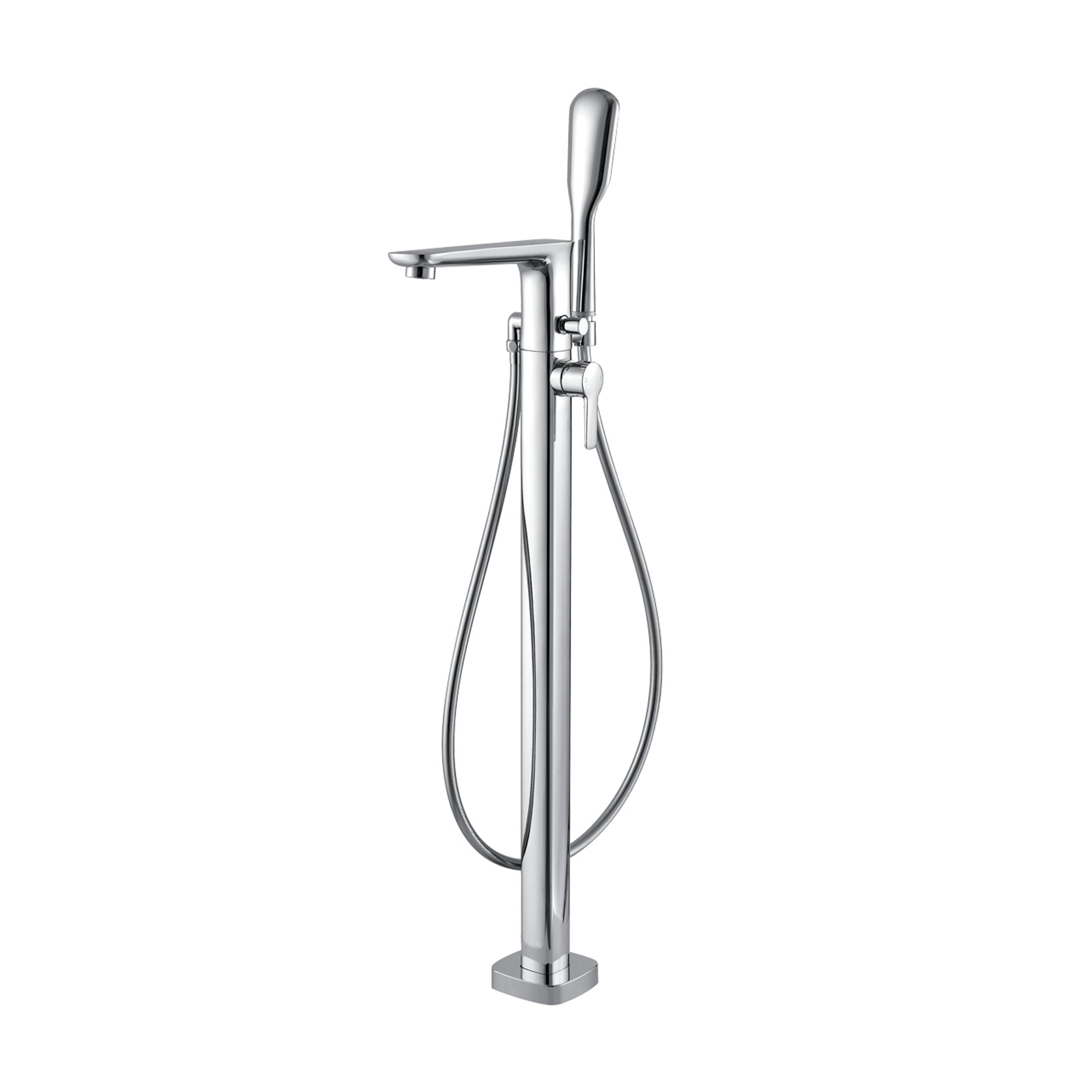 Modern Floor Mount Bath Mixer And Shower Set gallery detail image