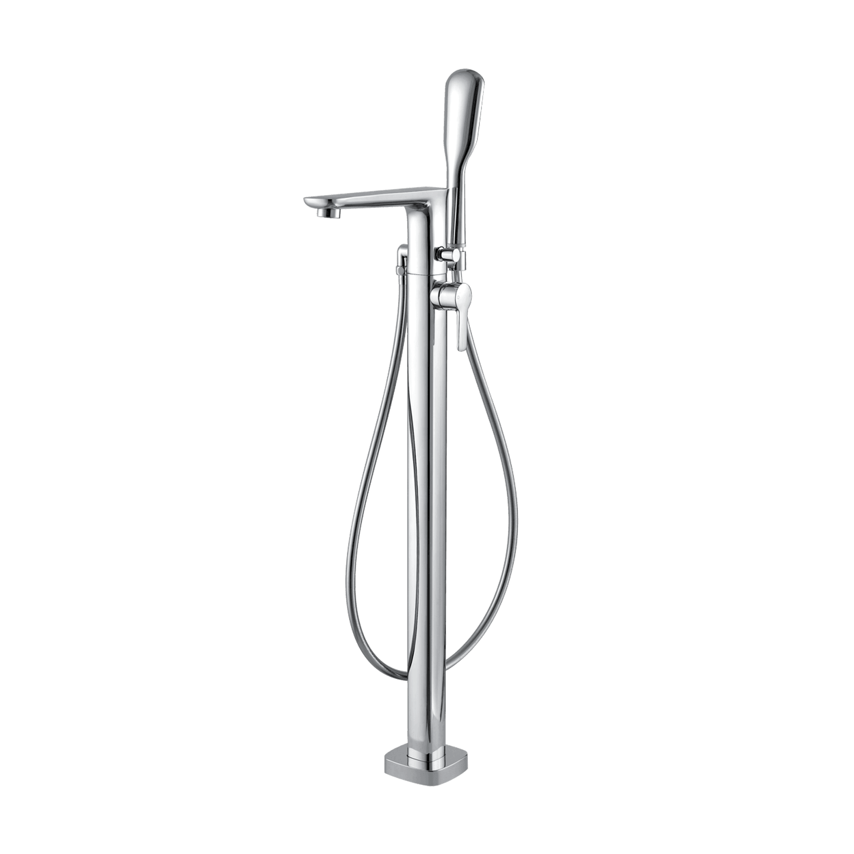 Modern Floor Mount Bath Mixer And Shower Set gallery detail image