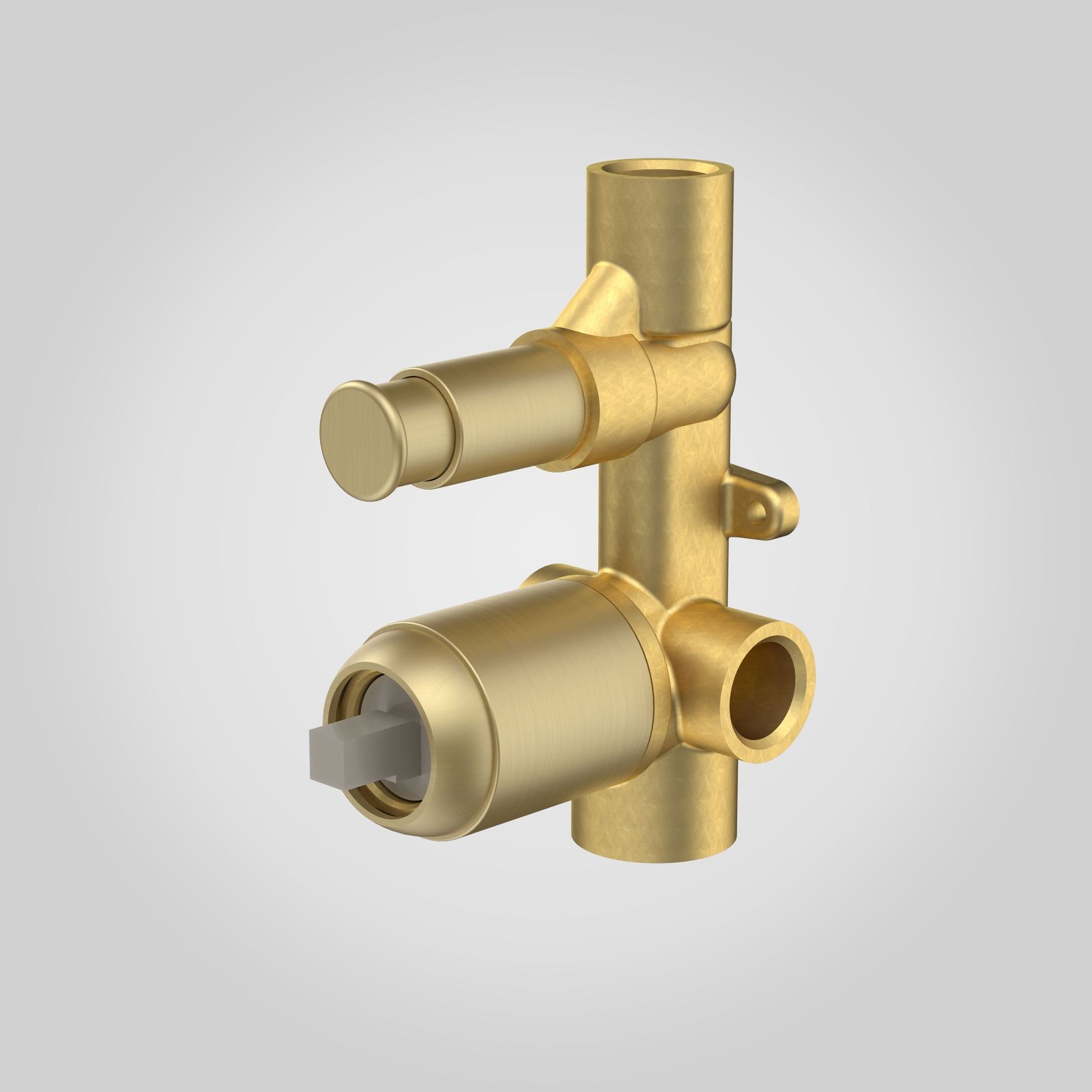 Luna Bath Shower Mixer With Diverter Inwall Body gallery detail image