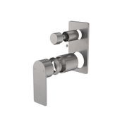 Urbane II Bath/Shower Mixer with Diverter Trim Kit Rectangular Cover Plate gallery detail image