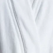 Cotton Velour Bathrobes with Piping gallery detail image