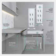 Concelo 2 x 35L Laundry Hampers | Door Pull gallery detail image