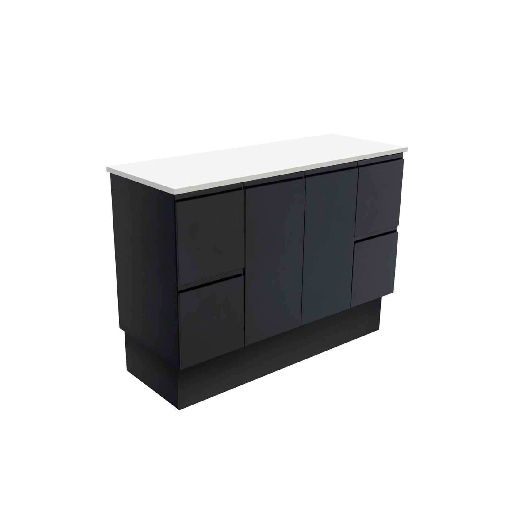 Fingerpull Satin Black Cabinets gallery detail image