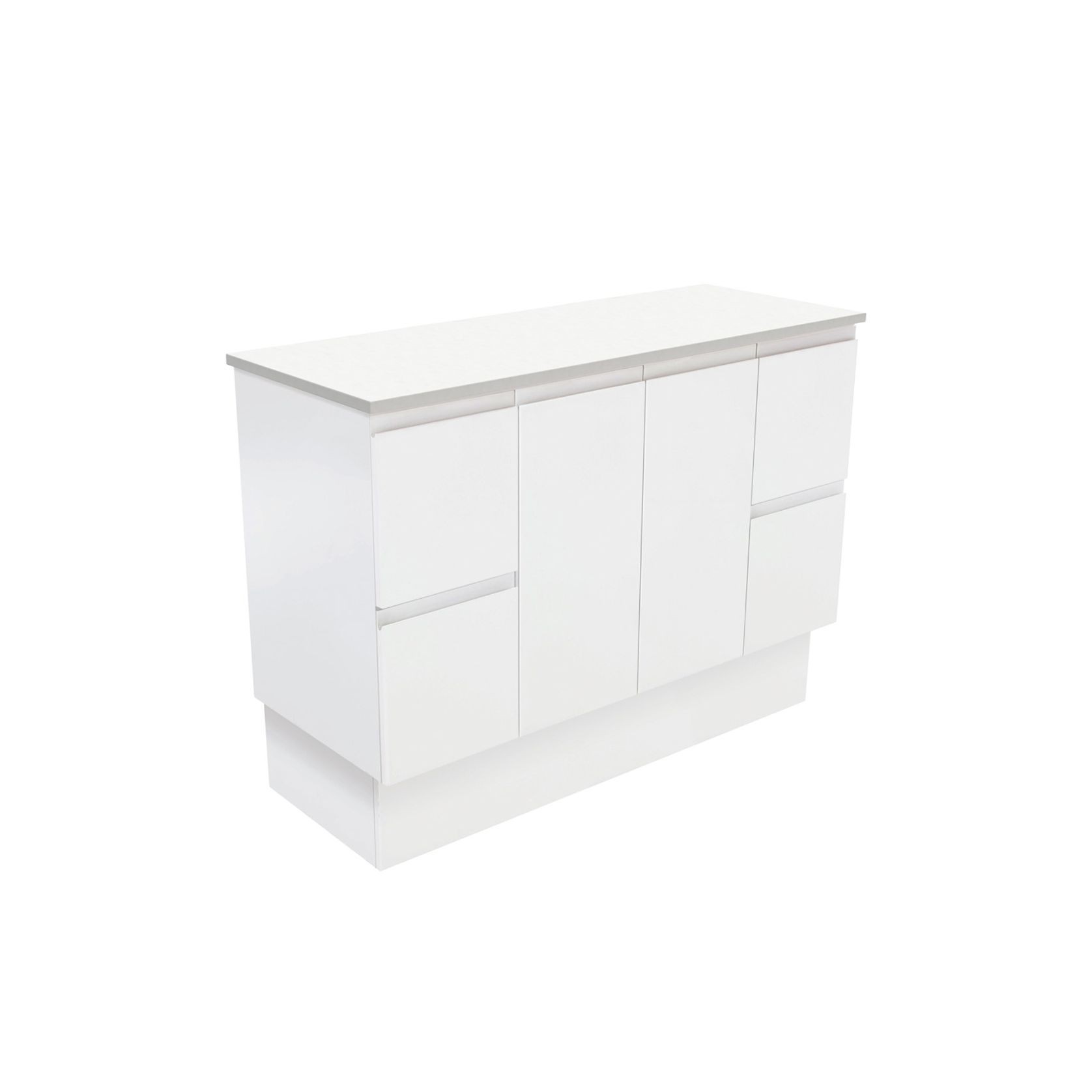 Fingerpull Satin White Cabinets gallery detail image