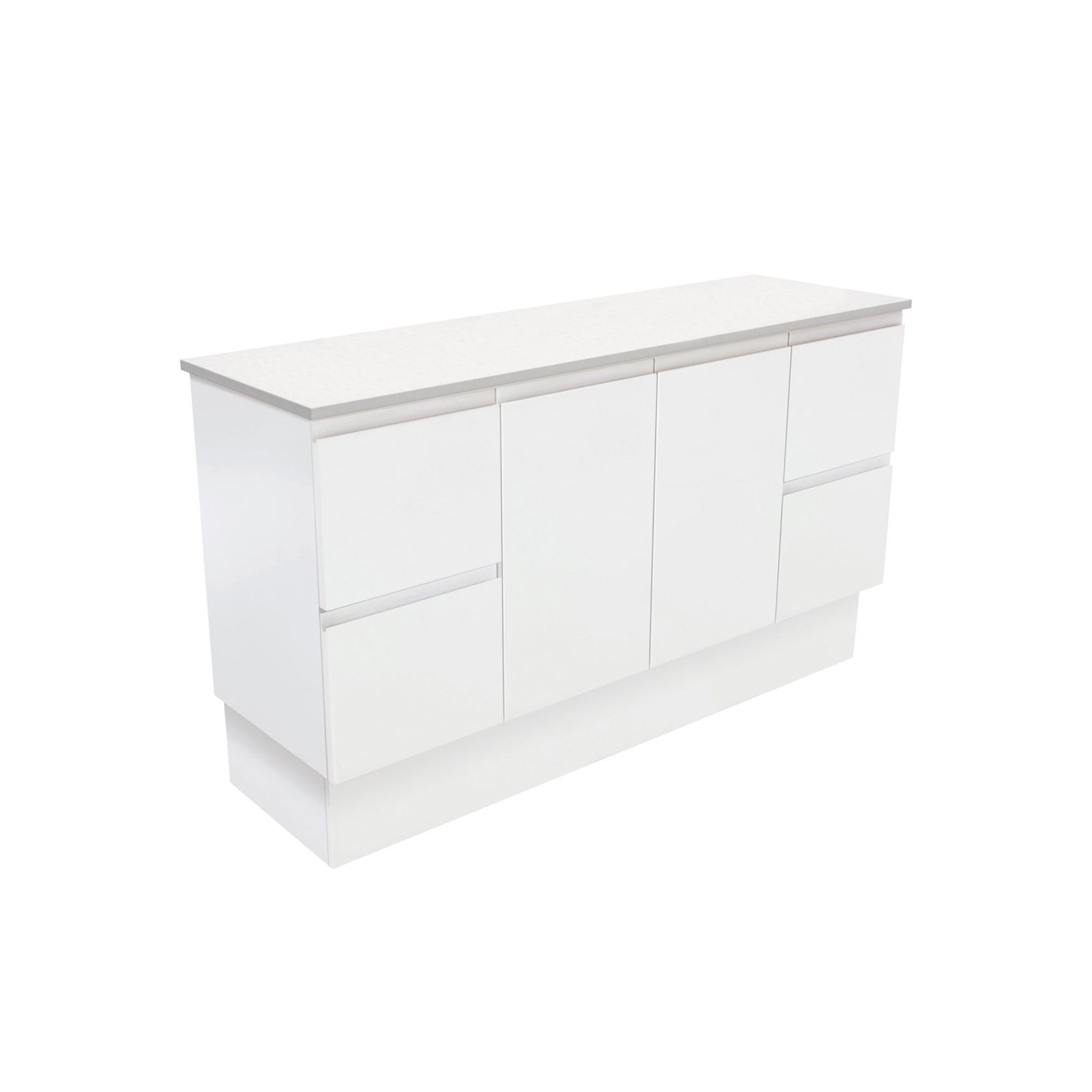 Fingerpull Satin White Cabinets gallery detail image