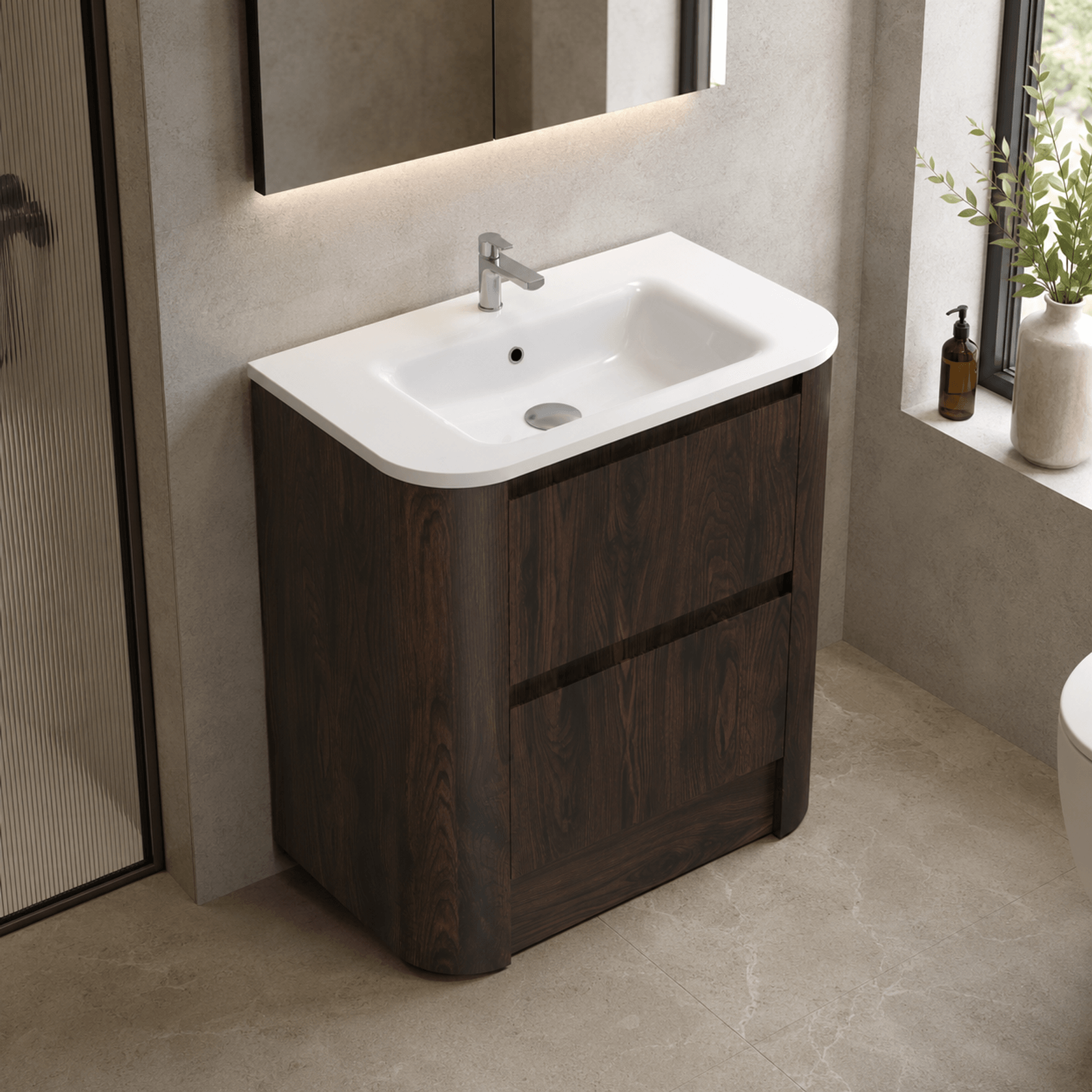 Angolo Curved Vanities gallery detail image