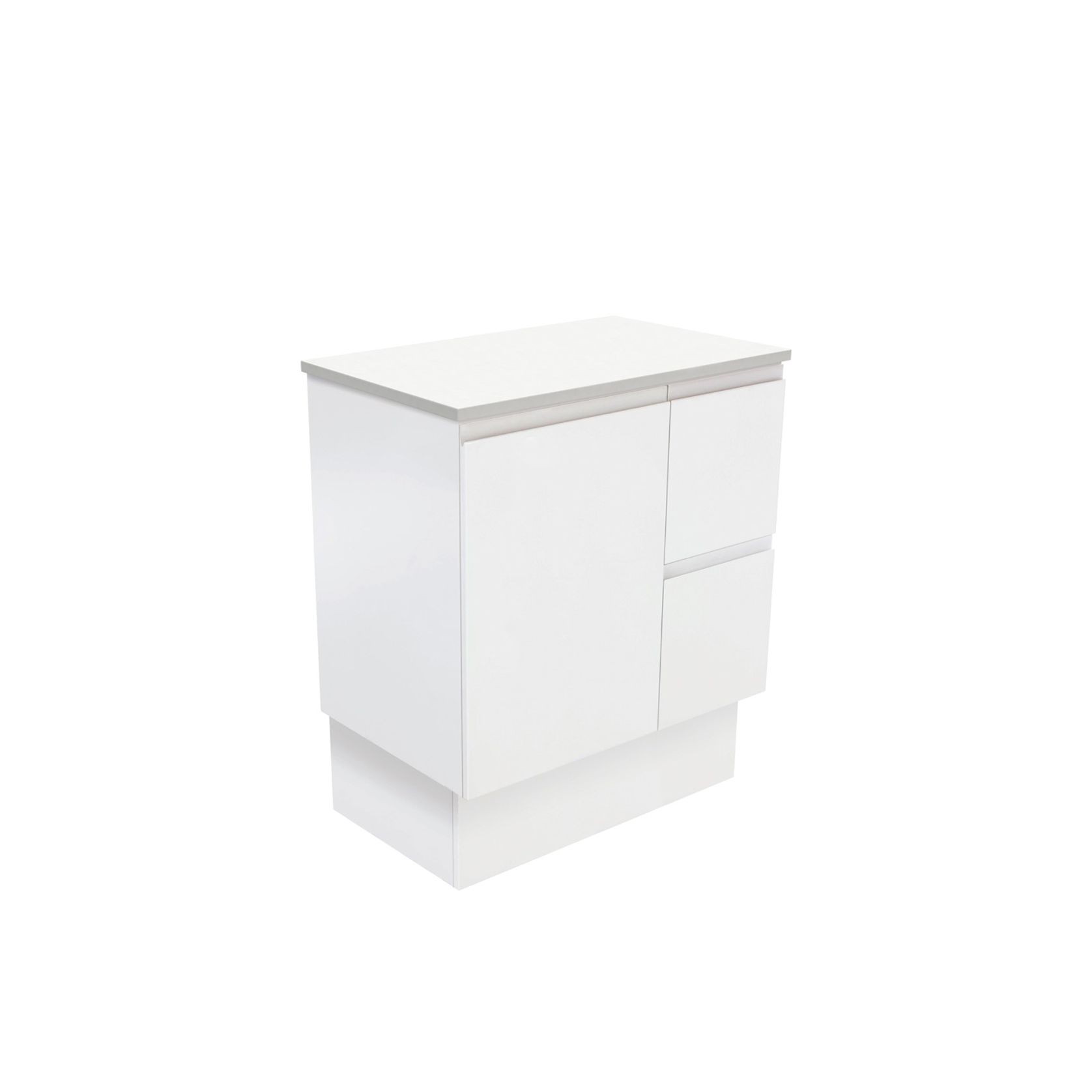 Fingerpull Satin White Cabinets gallery detail image