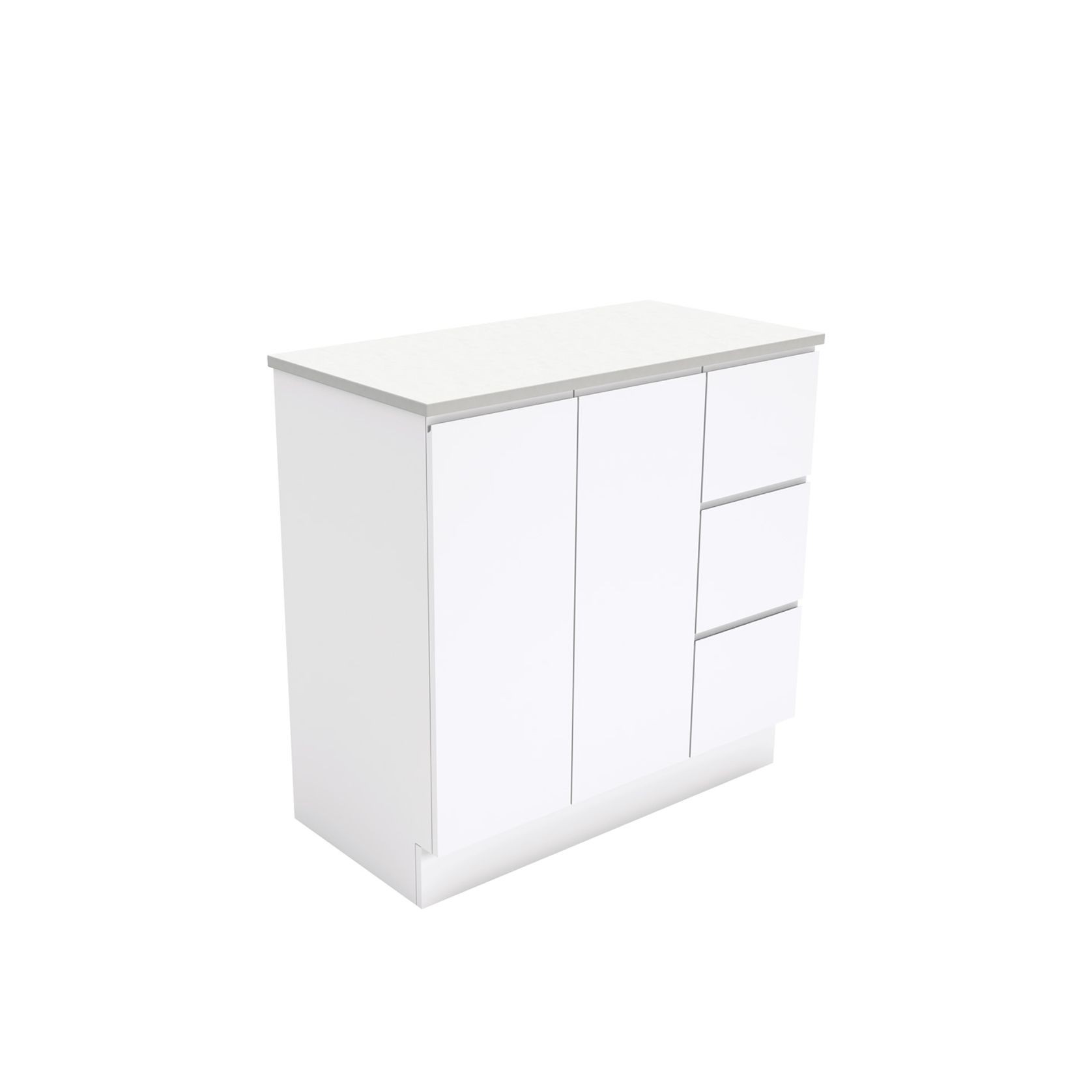 Fingerpull Gloss White Cabinets gallery detail image