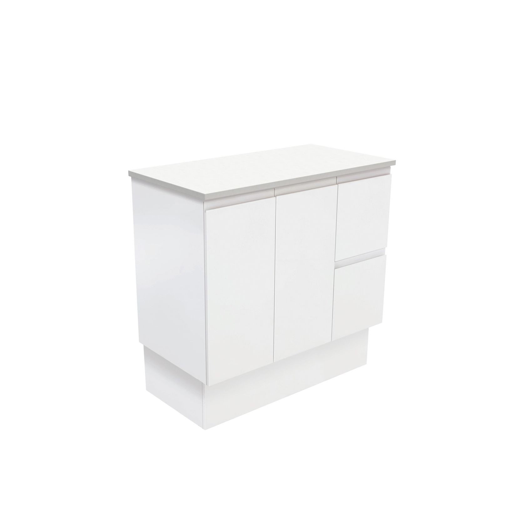 Fingerpull Satin White Cabinets gallery detail image