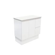 Fingerpull Satin White Cabinets gallery detail image