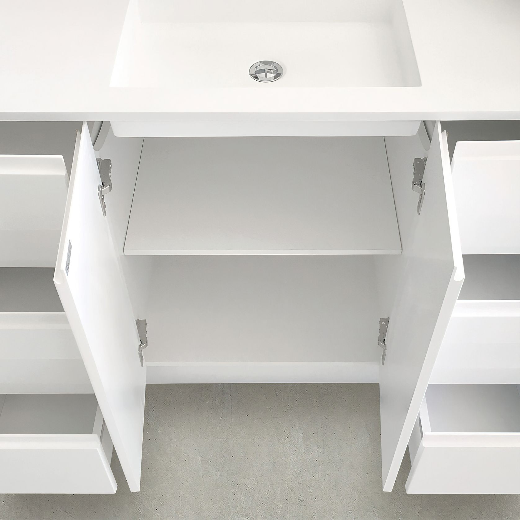 Fingerpull Gloss White Cabinets gallery detail image