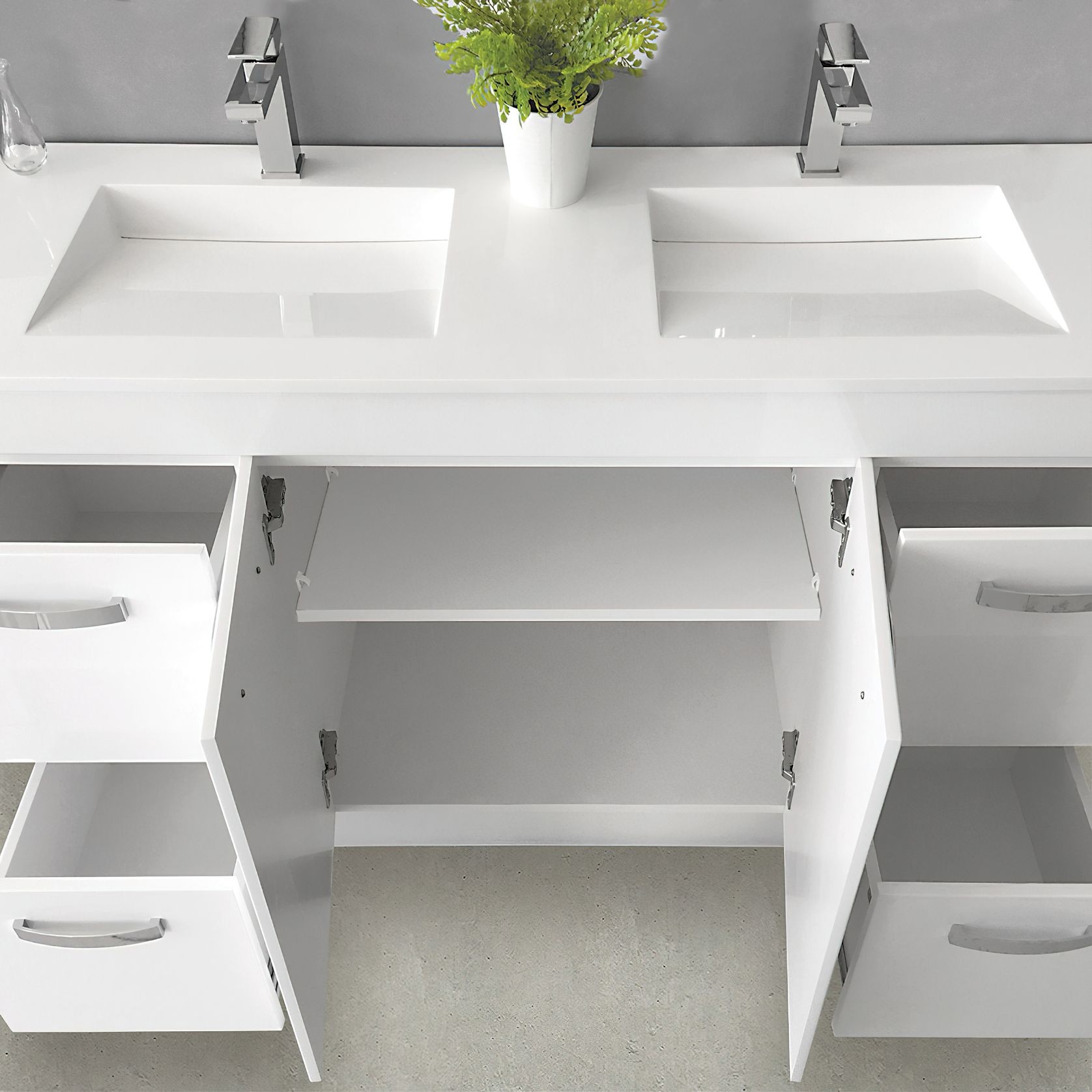 Uni-Cab Gloss White Cabinets gallery detail image