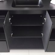 Fingerpull Satin Black Cabinets gallery detail image