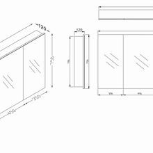 Kzoao 1600mm Mirror Cabinet Gloss White gallery detail image