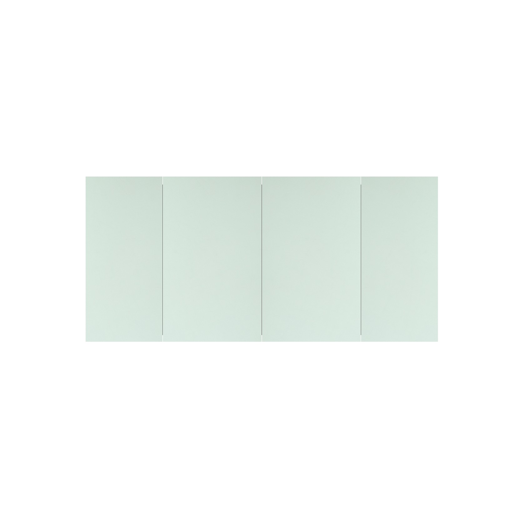 Kzoao 1600mm Mirror Cabinet Gloss White gallery detail image
