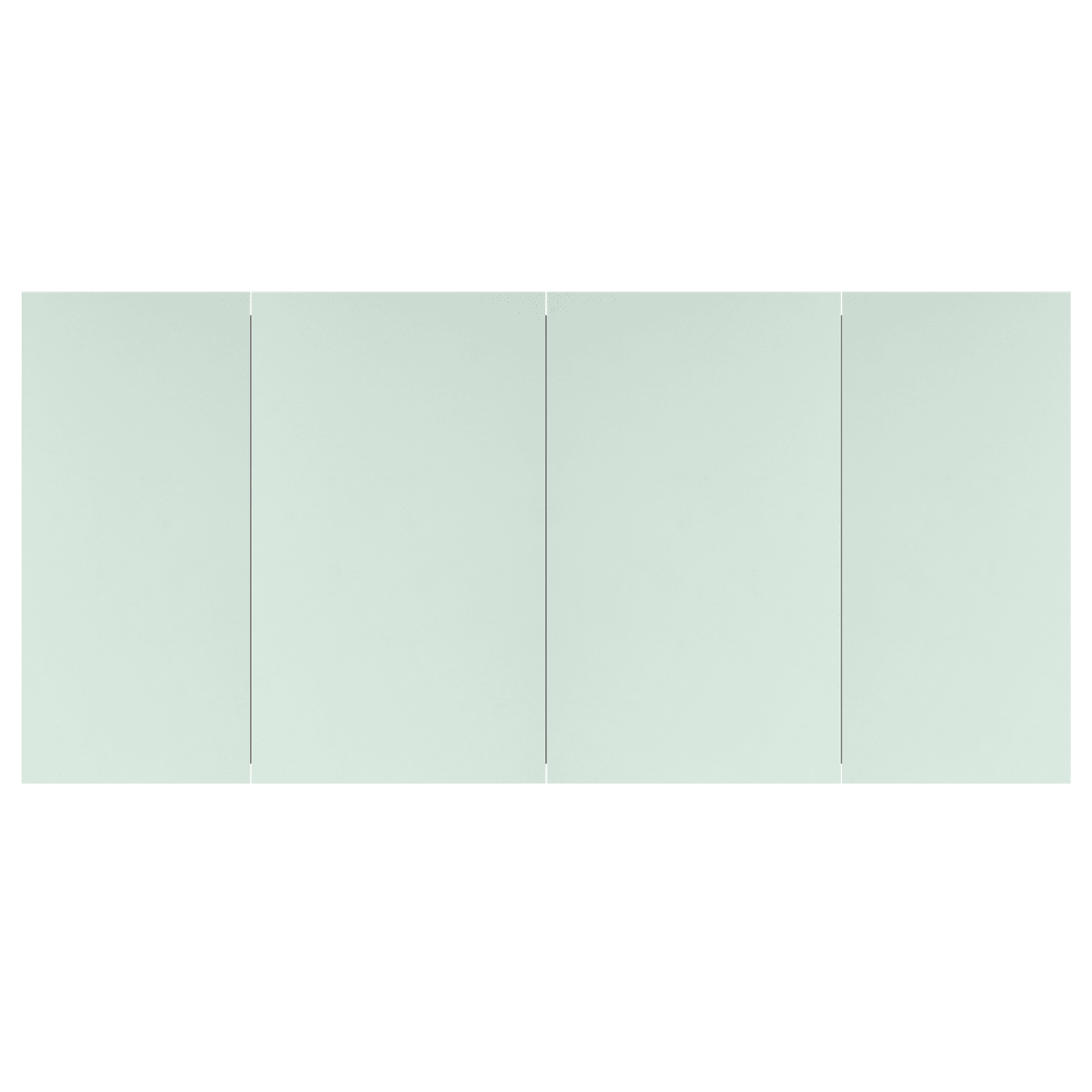 Kzoao 1600mm Mirror Cabinet Gloss White gallery detail image