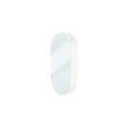 Kzoao 500mm Oval Mirror Cabinet Satin White gallery detail image