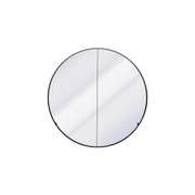 Kzoao 900mm Round Mirror Cabinet Satin Black gallery detail image