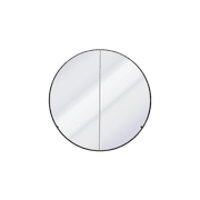 Kzoao 900mm Round Mirror Cabinet Satin Black gallery detail image