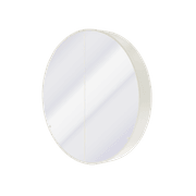 Kzoao 900mm Round Mirror Cabinet Satin White gallery detail image