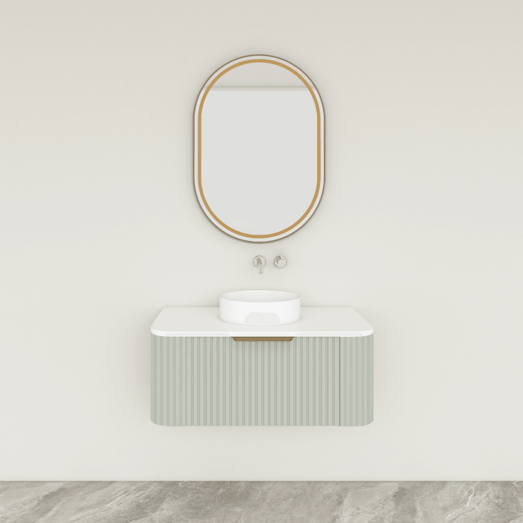 ESTATE 90 Vanity | Wall Hung Single Drawer W900-1200mm gallery detail image