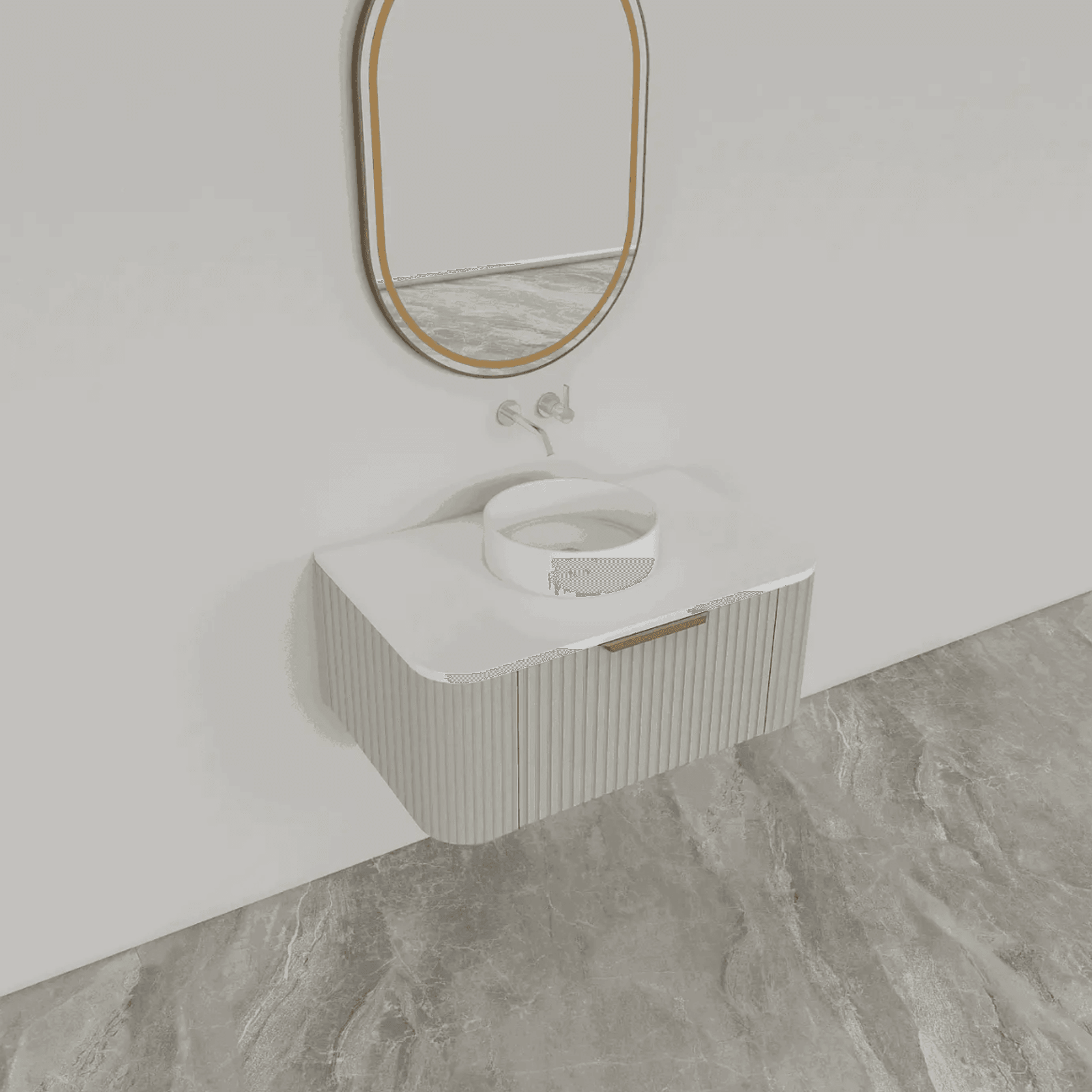 ESTATE 90 Vanity | Wall Hung Single Drawer W900-1200mm gallery detail image