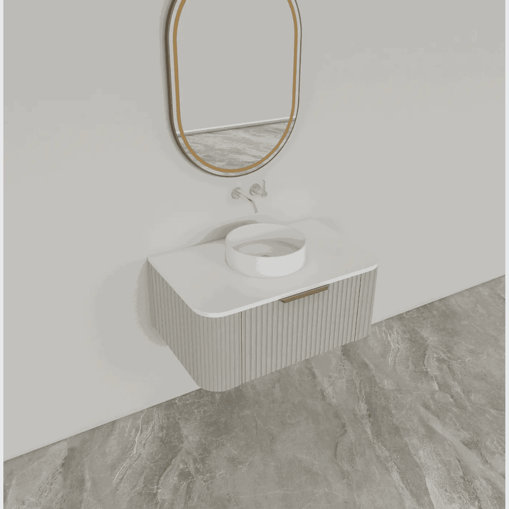 ESTATE 90 Vanity | Wall Hung Single Drawer W900-1200mm gallery detail image