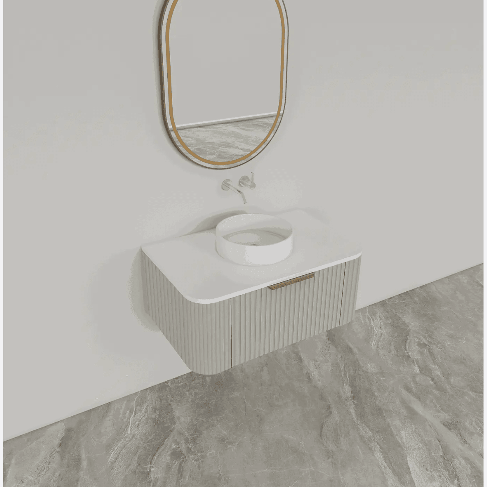 ESTATE 90 Vanity | Wall Hung Single Drawer W900-1200mm gallery detail image