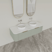 ESTATE 90 Vanity | Wall-hung with 2 basins 1500 gallery detail image