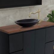 Fingerpull Satin Black Cabinets gallery detail image