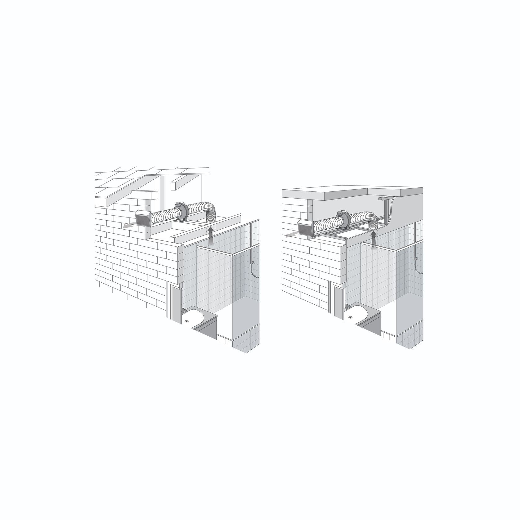 Inline Silent Exhaust Fan Bundle for 2 Rooms - BLW602 gallery detail image