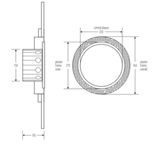 HB1040 Round Frameless Extraction Grill gallery detail image