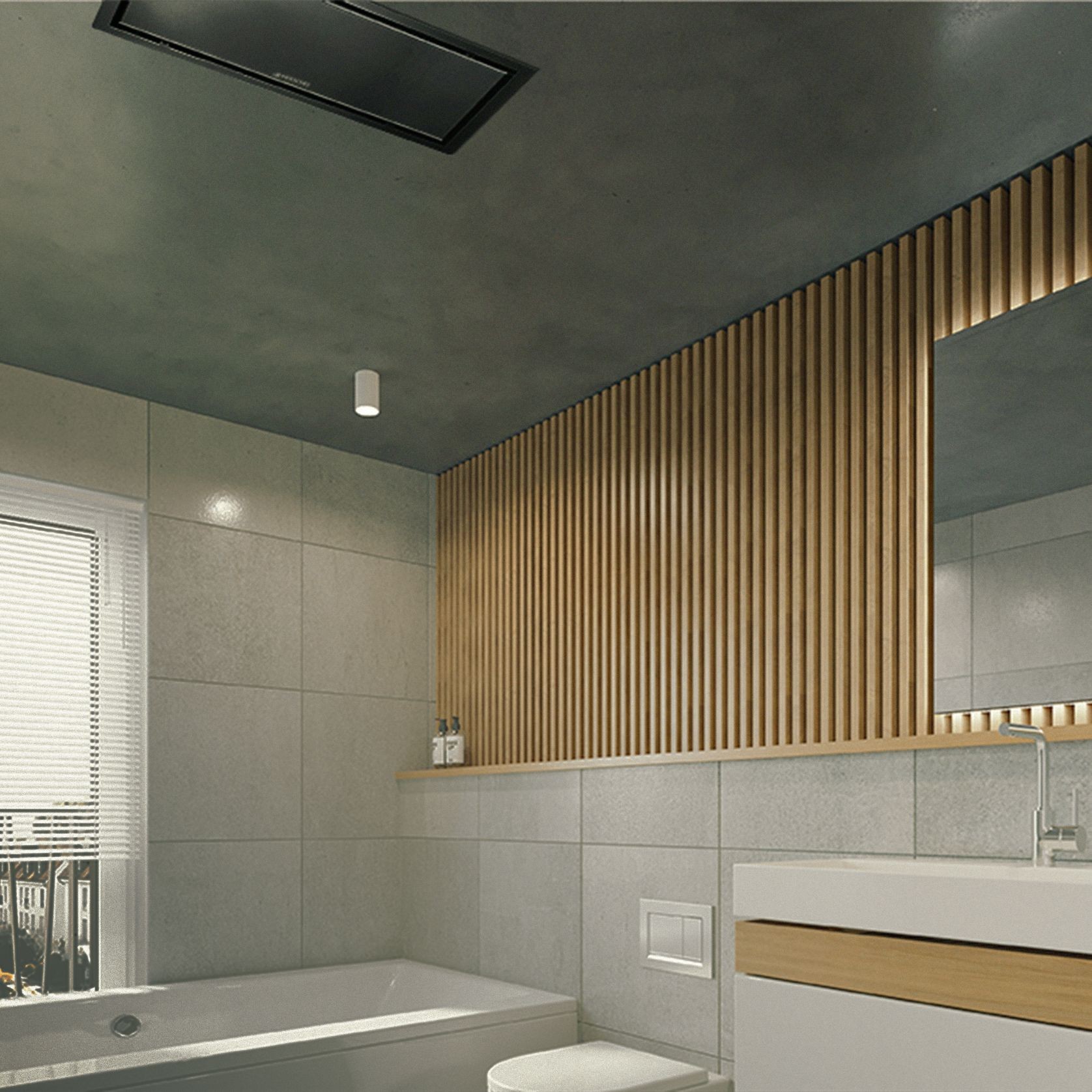 Krystal Black Ceiling Heater & Installation Kit gallery detail image
