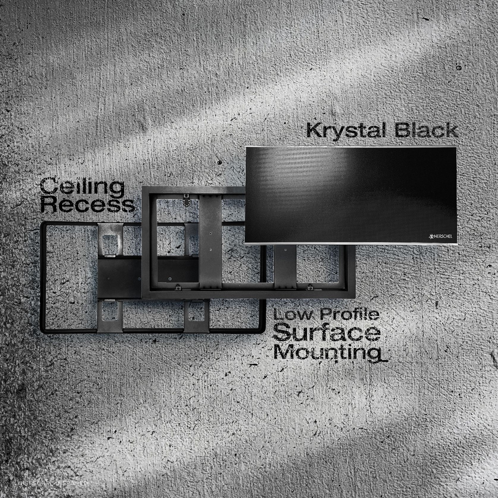 Krystal — Ceiling Heater & Installation Kit gallery detail image